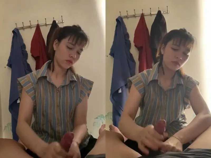 Anh trai đi vắng, ép người yêu của anh trai sục cục thịt xuất tinh